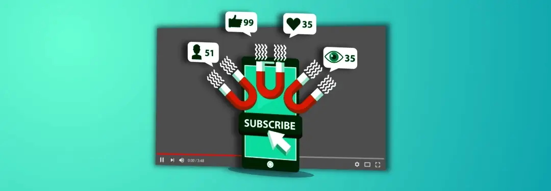 Short-form video marketing increasing engagement with likes, comments, and subscribers.